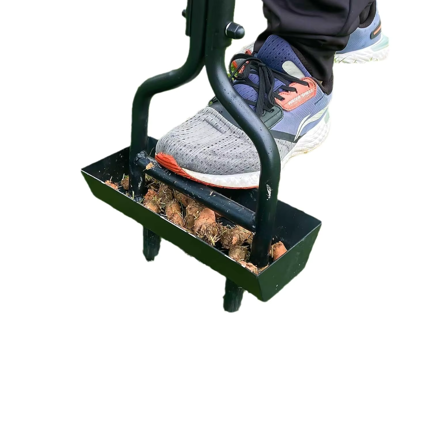 Aireador DD2986 – Césped perfecto, suelo aireado, con bandeja recolectora de zanahorias